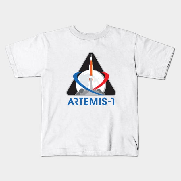 Artemis-1 Mission Patch Kids T-Shirt by SpaceForceOutfitters